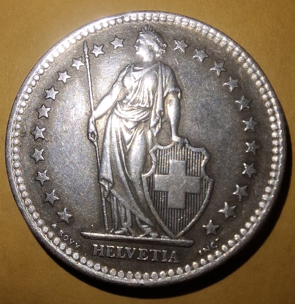 2 Francos 1961 da Suiça