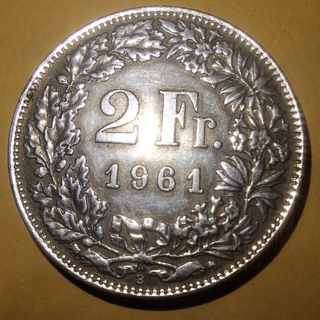 2 Francos 1961 da Suiça
