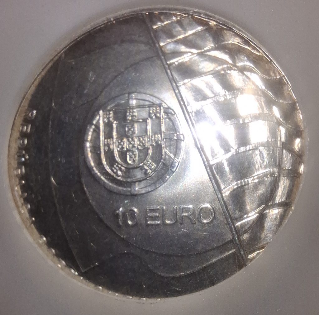 10 Euros 2007 moeda comemorativa de Portugal