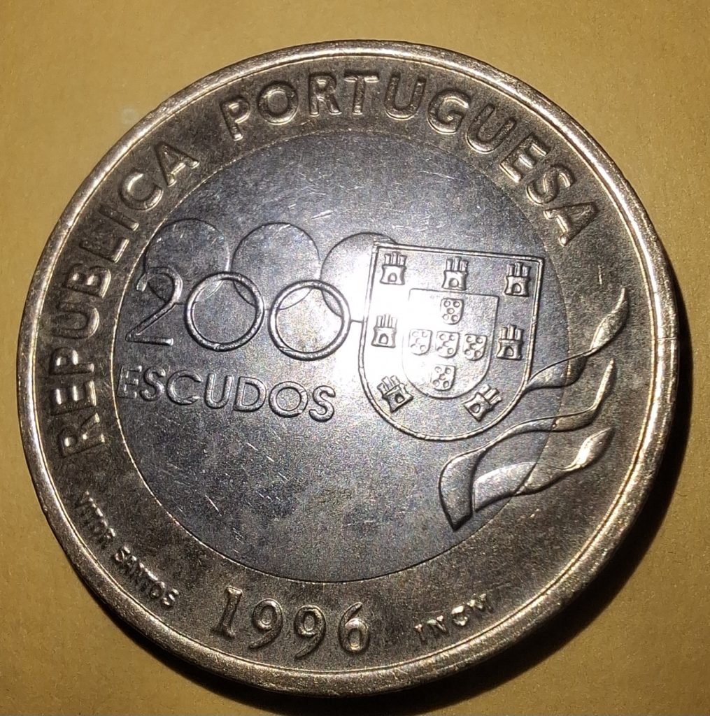 200 Escudos de 1996 de Portugal do tema Jogos Olímpicos
