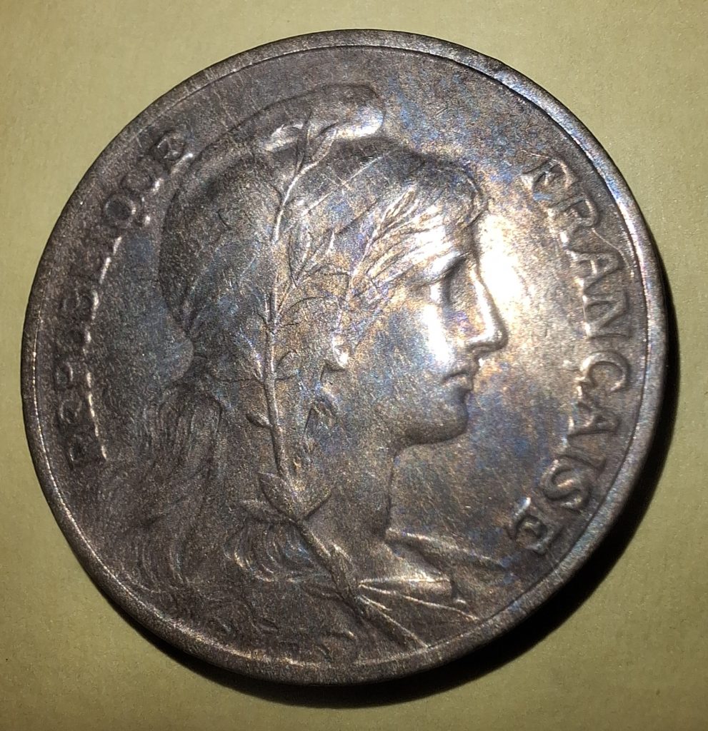10 cêntimos 1900 de França
