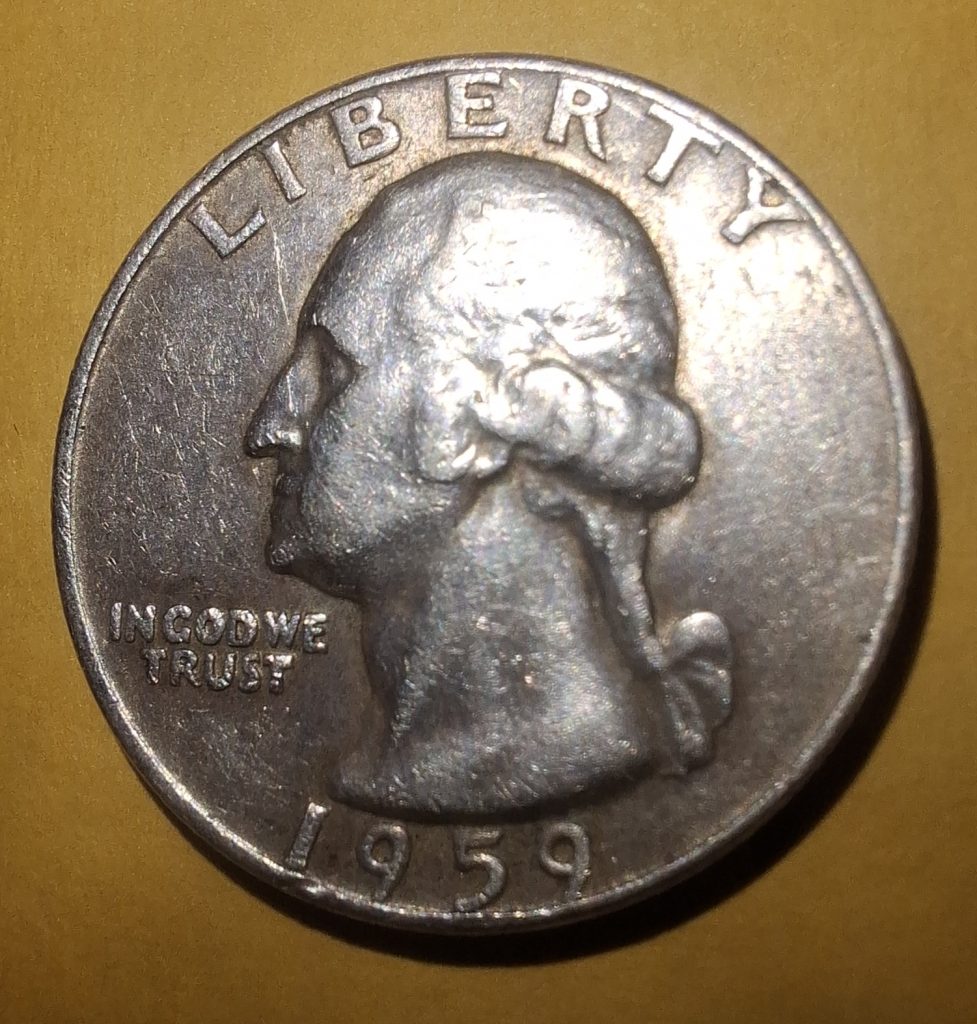 Quarter Dollar 1959 D Silver