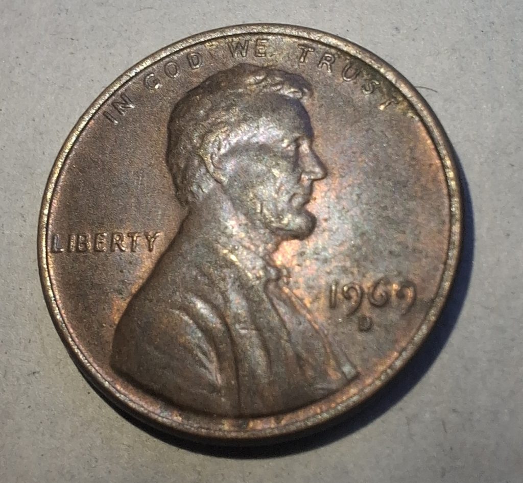 one cent 1969 floating roof
