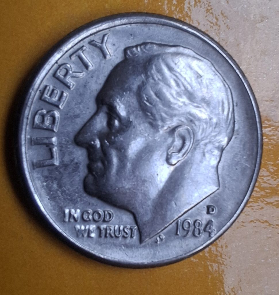 10 cêntimos de dólar 1984 dos Estados Unidos da América