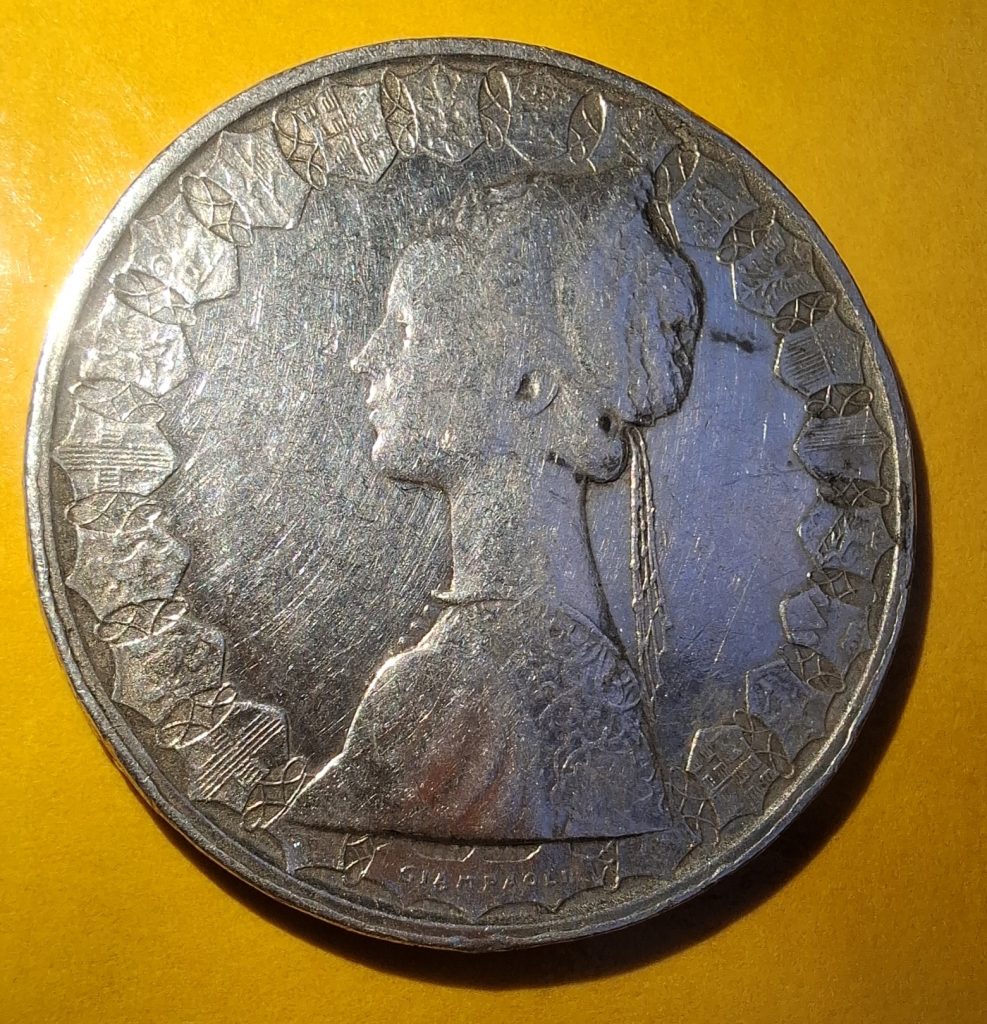 500 Liras 1958 de Itália