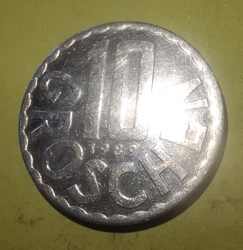 10 Groschen 1989 da Áustria