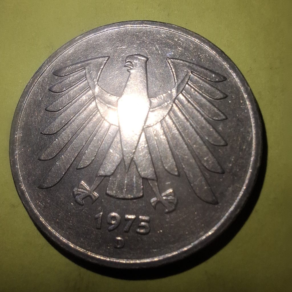 5 Mark 1975 da Alemanha Federal