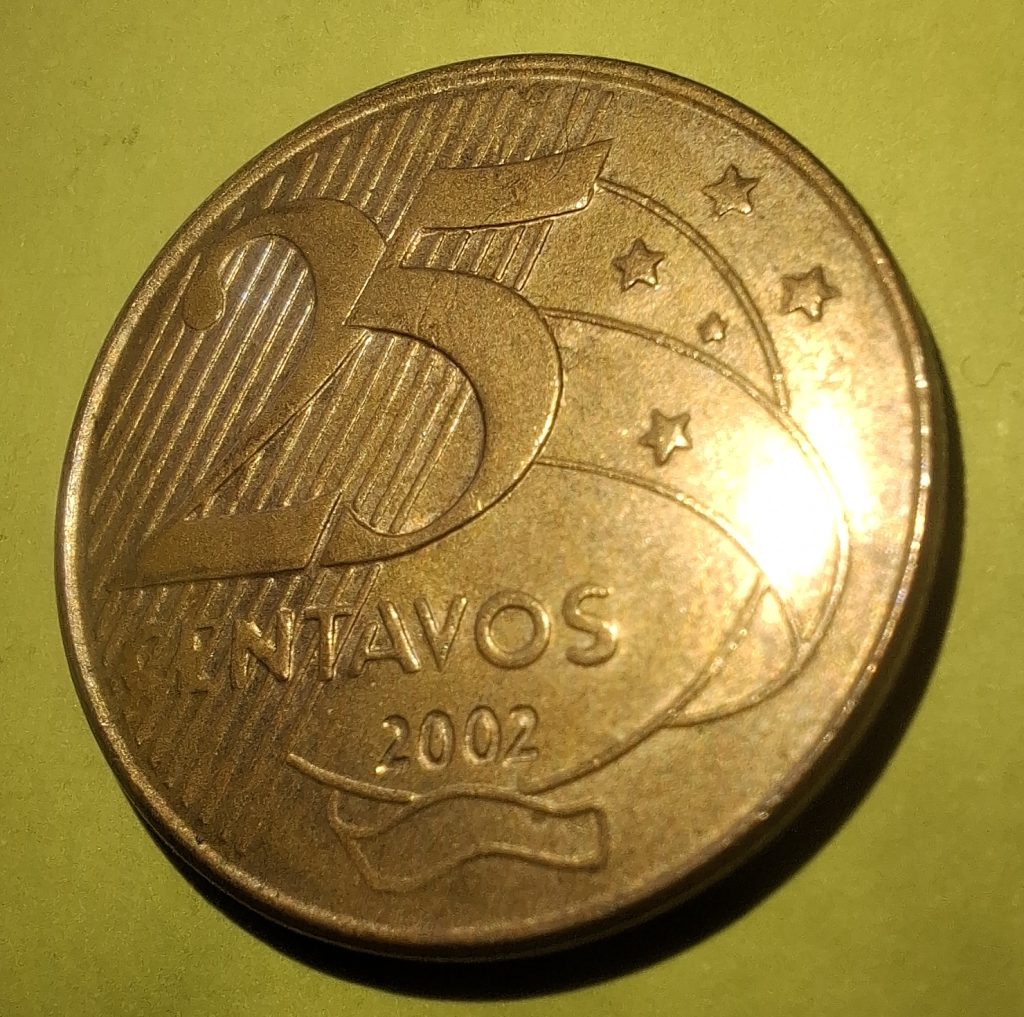25 Centavos de 2002 do Brasil