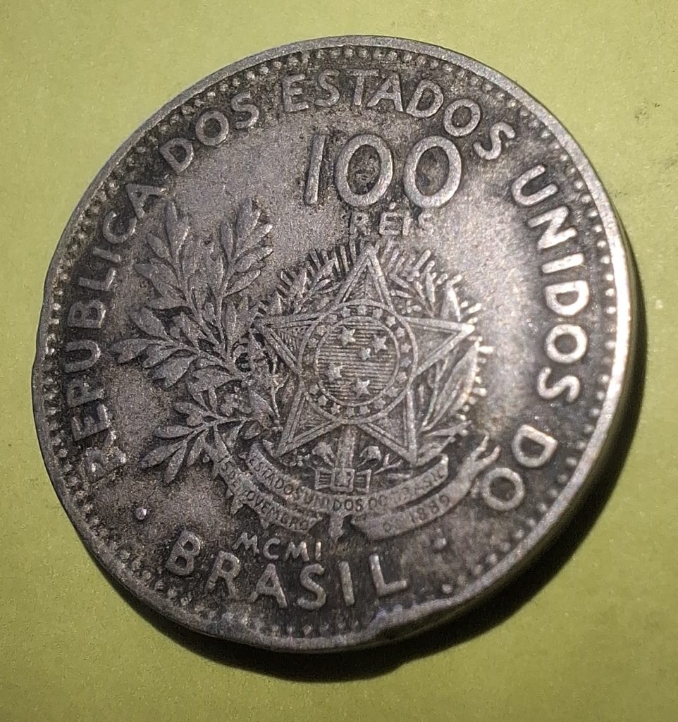 100 Réis 1901 do Brasil