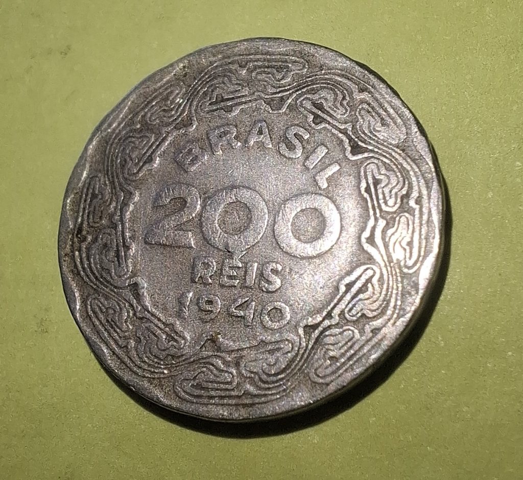 200 Réis 1940 do Brasil Getúlio Vargas