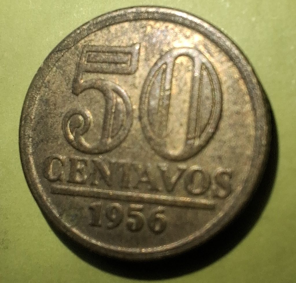 50 centavos 1957 do Brasil
