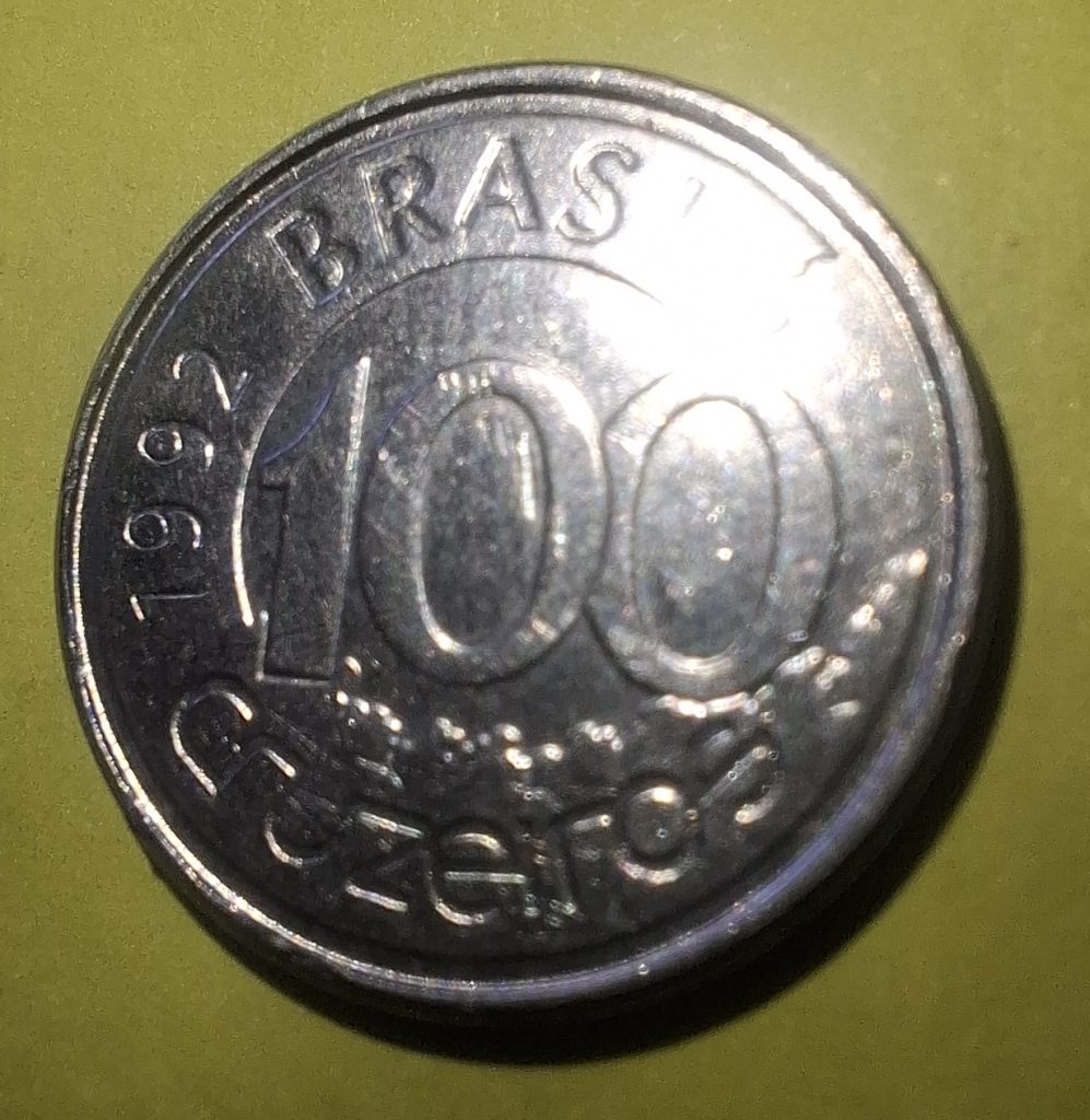 100 Cruzeiros de 1992 do Brasil