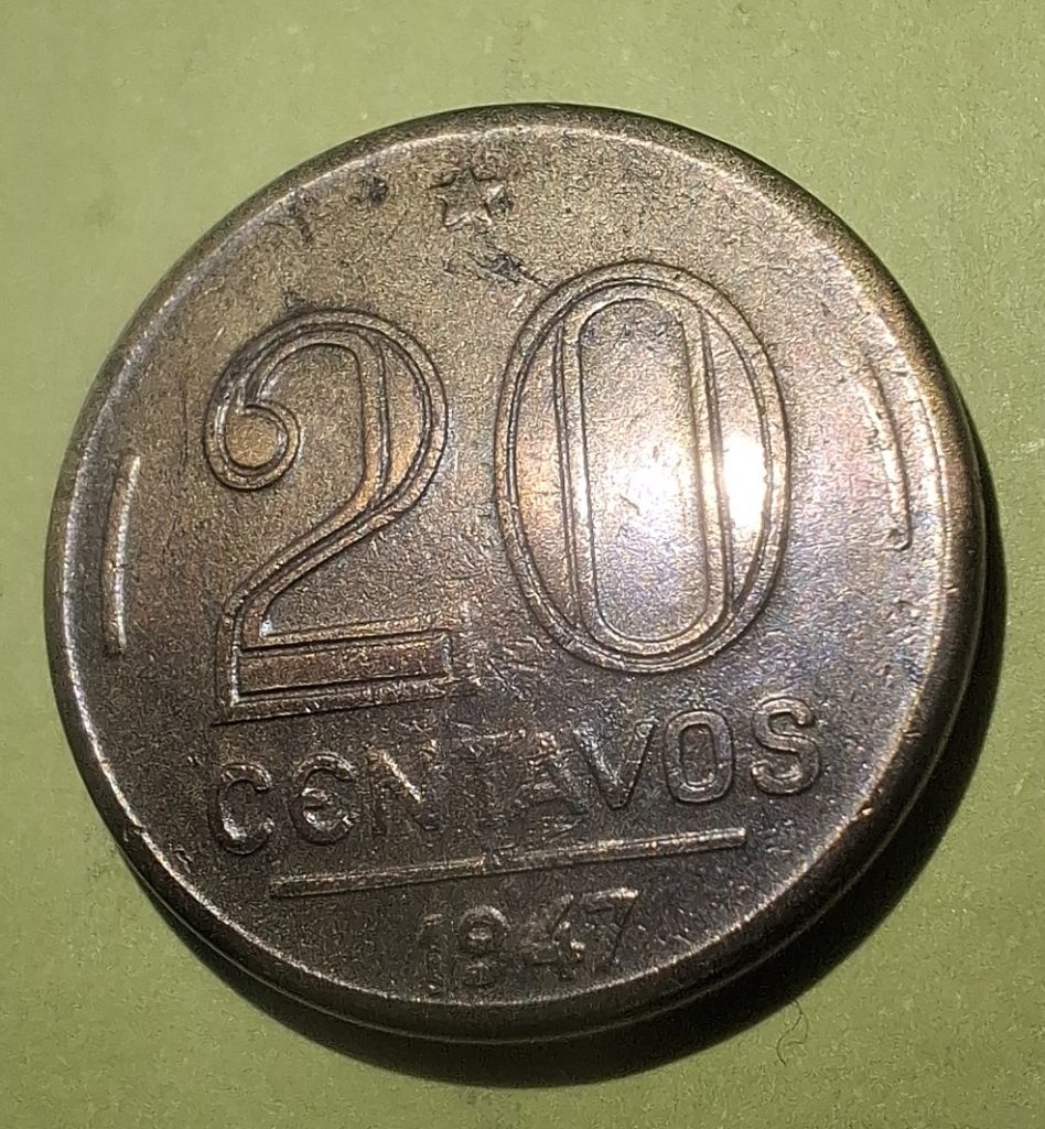 20 centavos 1947 do Brasil