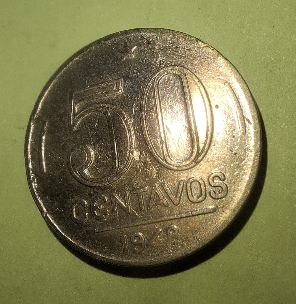 50 centavos 1948 Presidente Dutra do Brasil