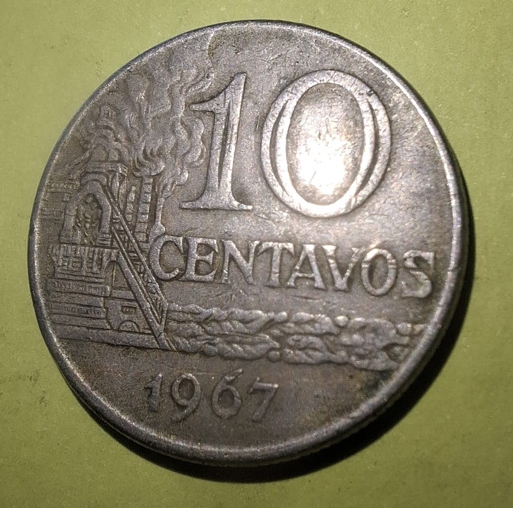 10 centavos 1967 do Brasil