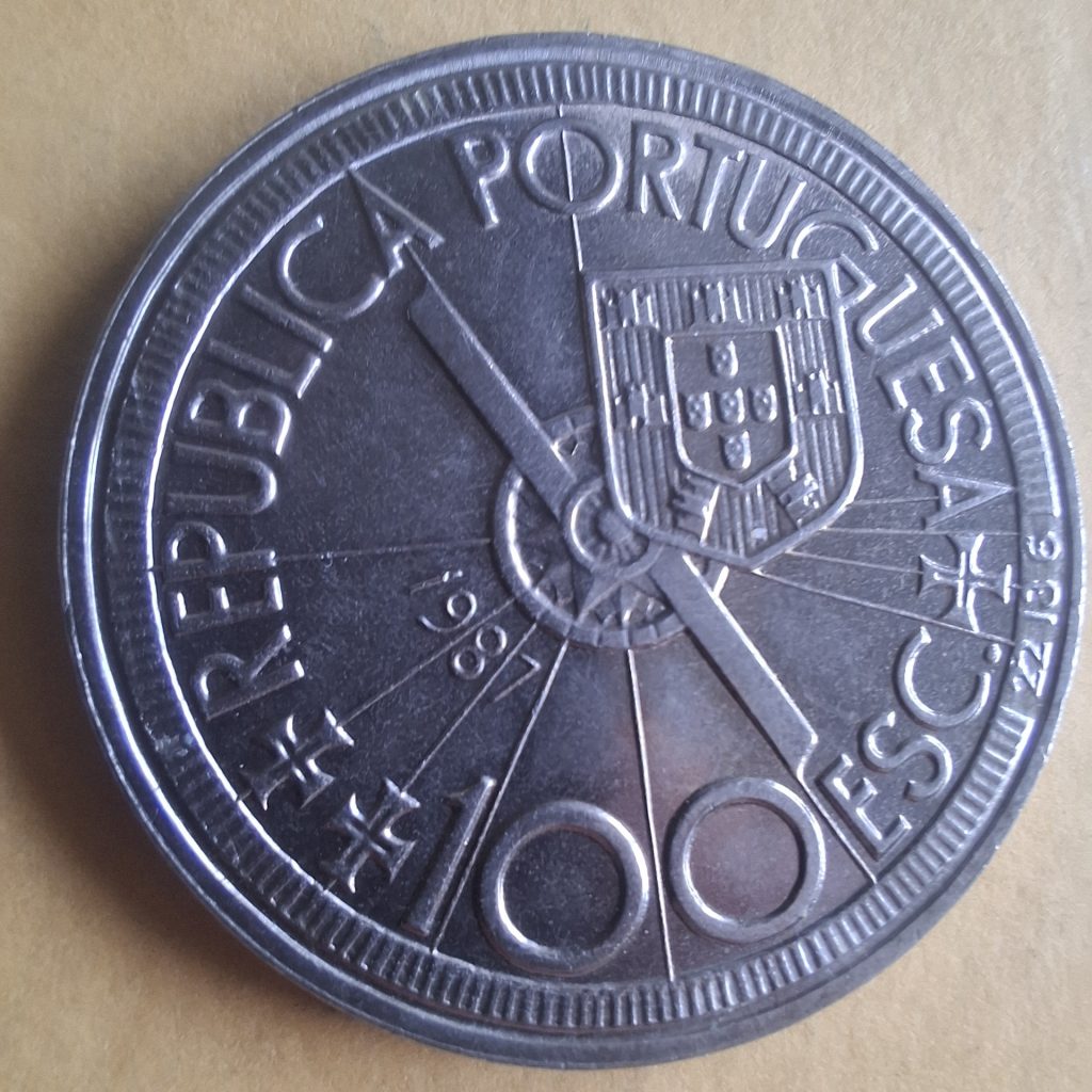 100 Escudos Diogo Cão 1987 de Portugal