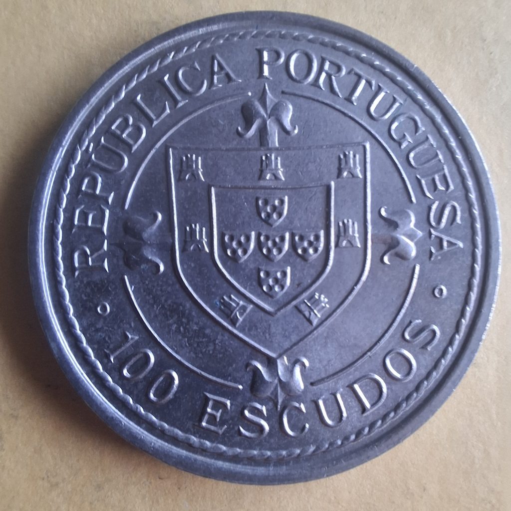 100 Escudos Nuno Tristão 1987 de Portugal