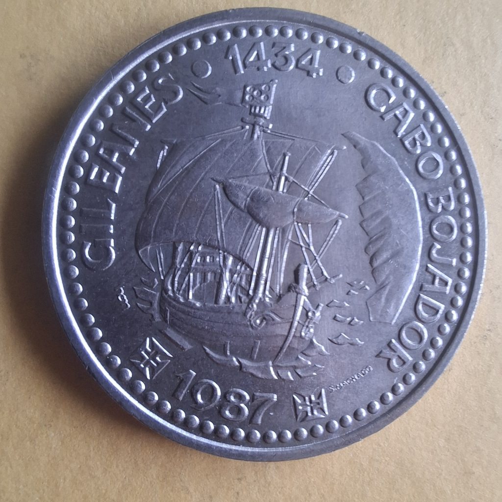100 Escudos Gil Eanes Cabo Bojador 1987 de Portugal