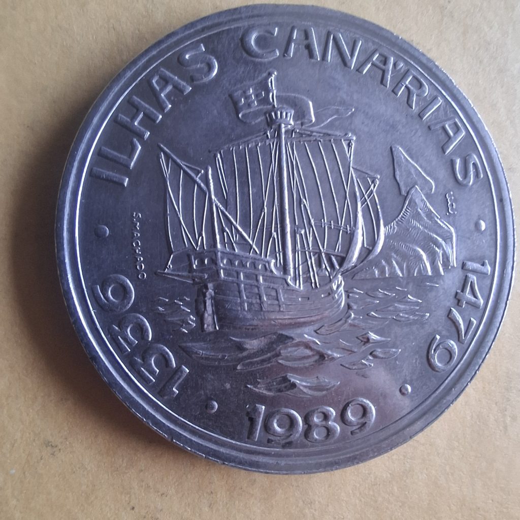 100 Escudos Ilhas Canárias 1989 de Portugal