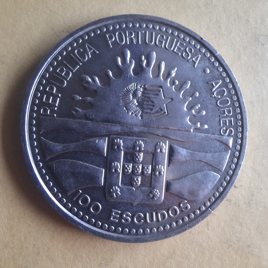 100 Escudos 1.º Centenário da Autonomia dos Açores 1995 de Portugal