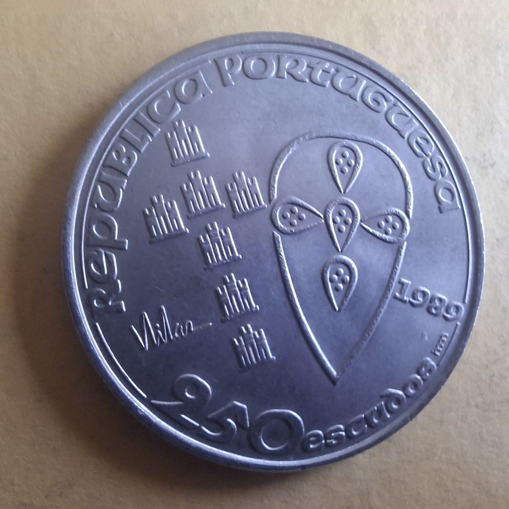 250 Escudos 1989 Batalha de Ourique de Portugal