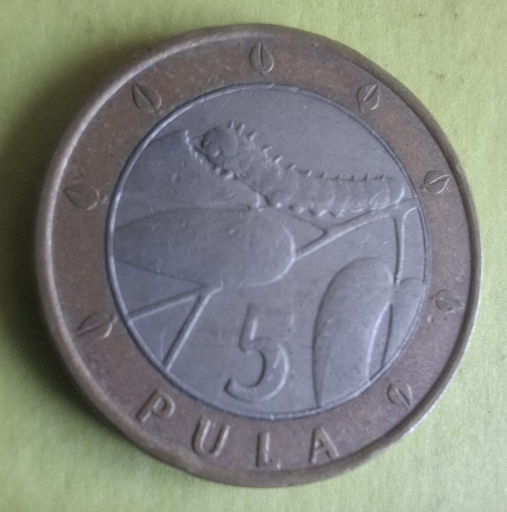 5 Pula de 2000 do Botswana