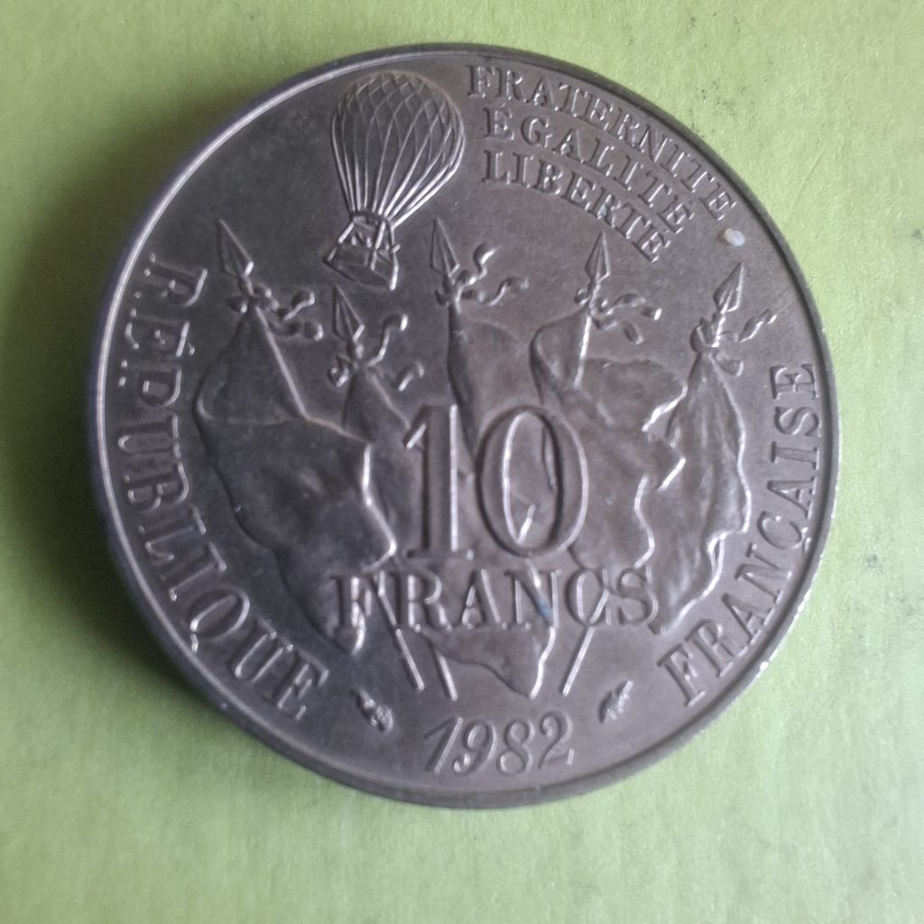 a moeda de 10 francos 1982 Leon Gambetta da França