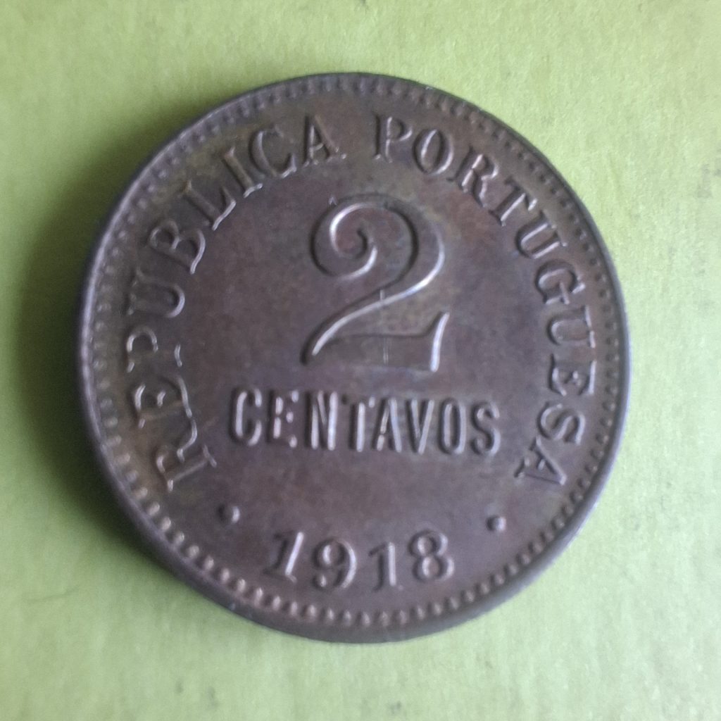 2 centavos de 1918 de Portugal
