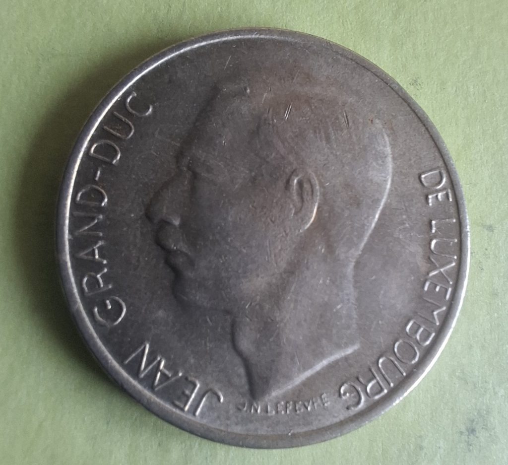 5 francos de 1986 do Luxemburgo