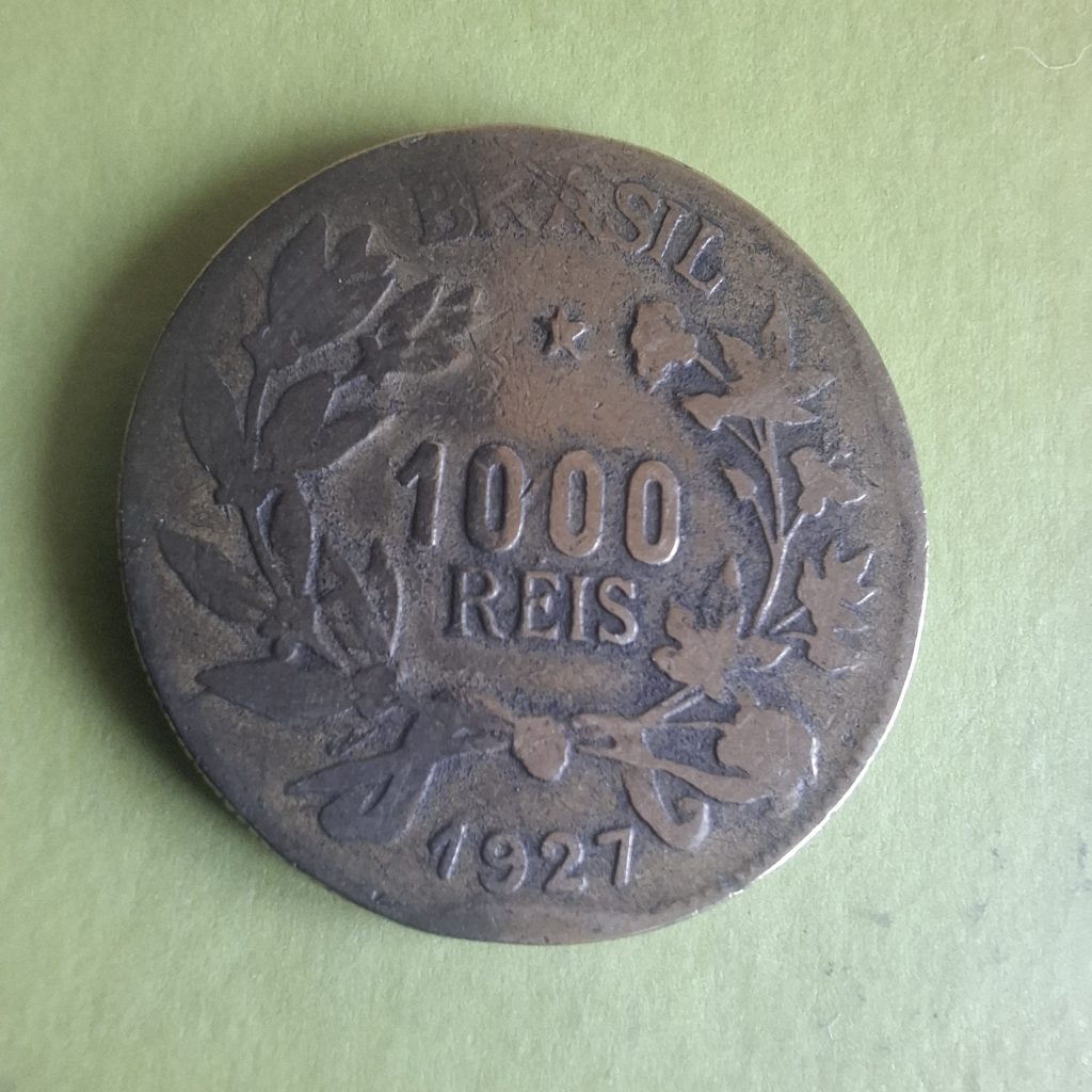 1000 Réis 1927 do Brasil