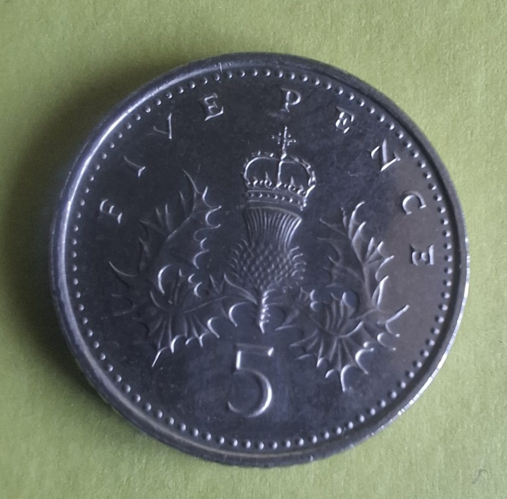 5 Pence de 1998 do Reino Unido