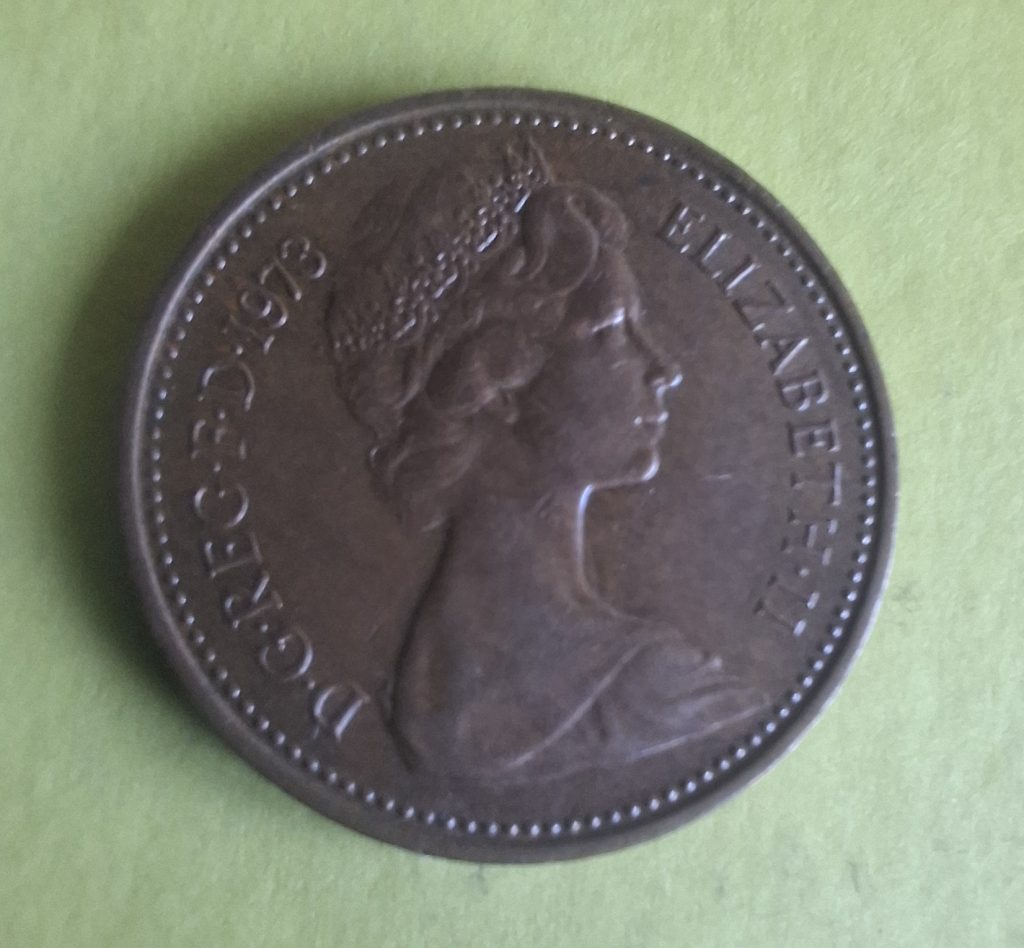 New Penny 1973 do Reino Unido