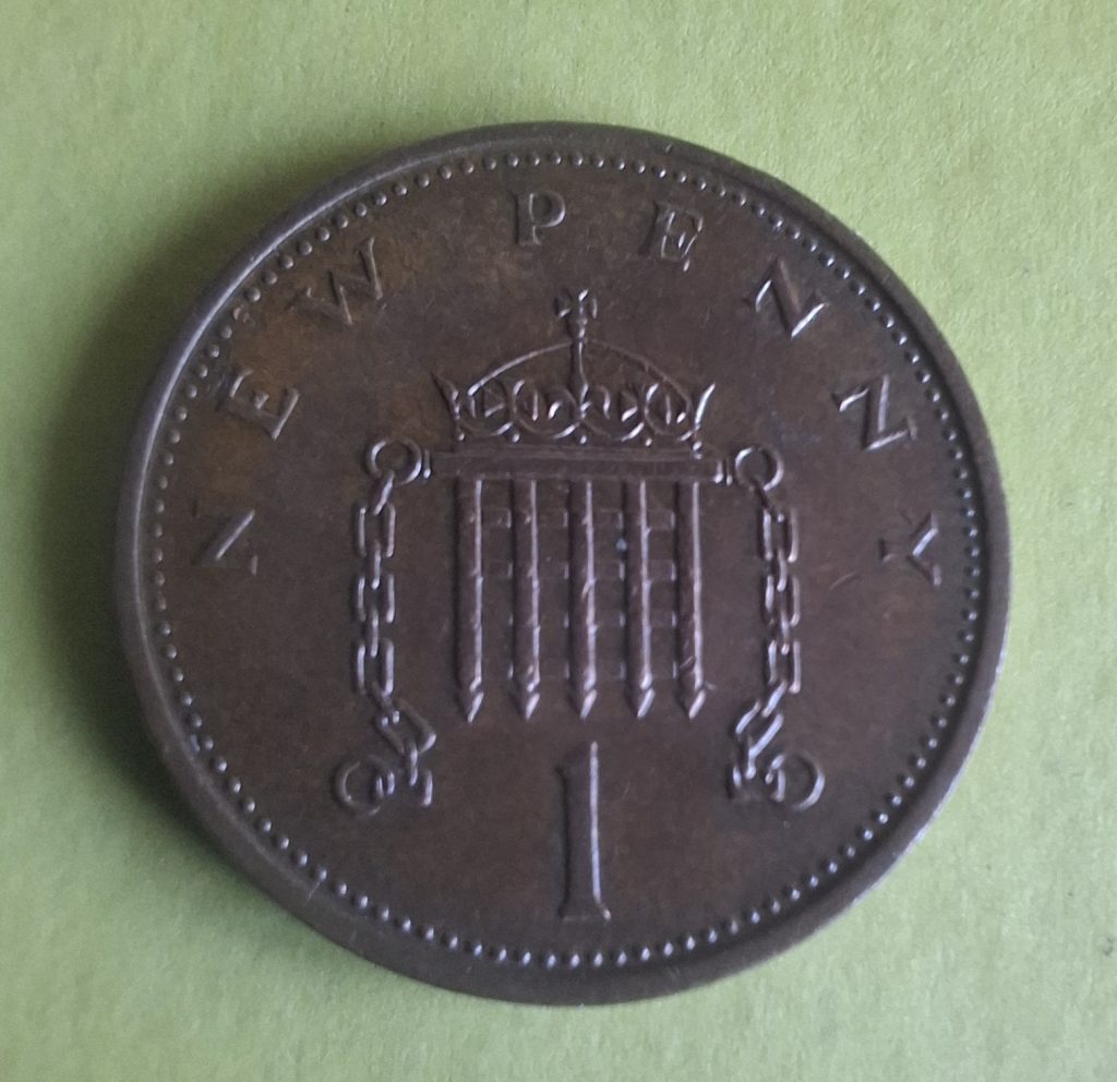 New Penny 1973 do Reino Unido