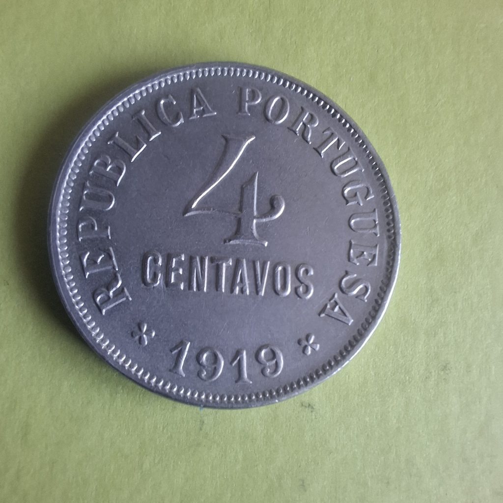 4 centavos de 1919 de Portugal