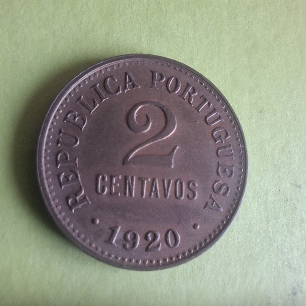 2 centavos de 1920 de Portugal
