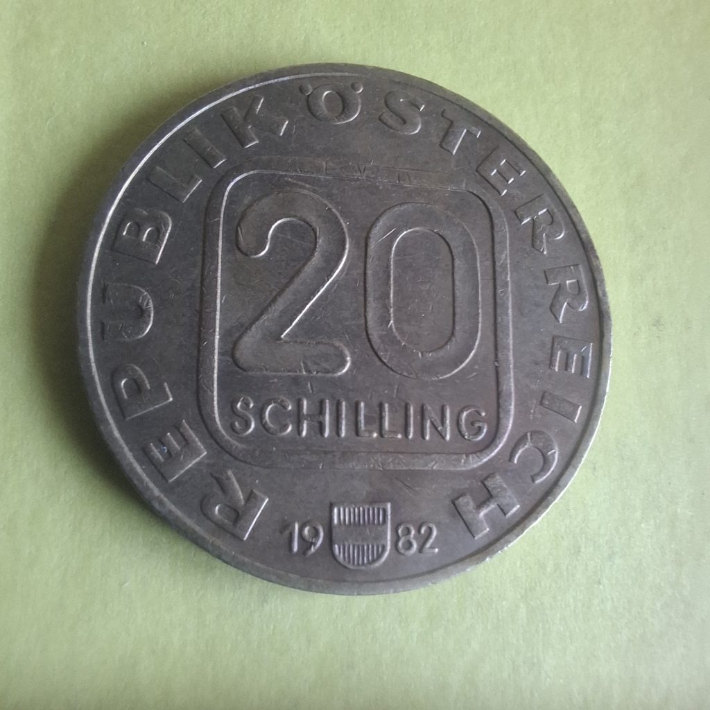 20 Schillings de 1982 da Áustria