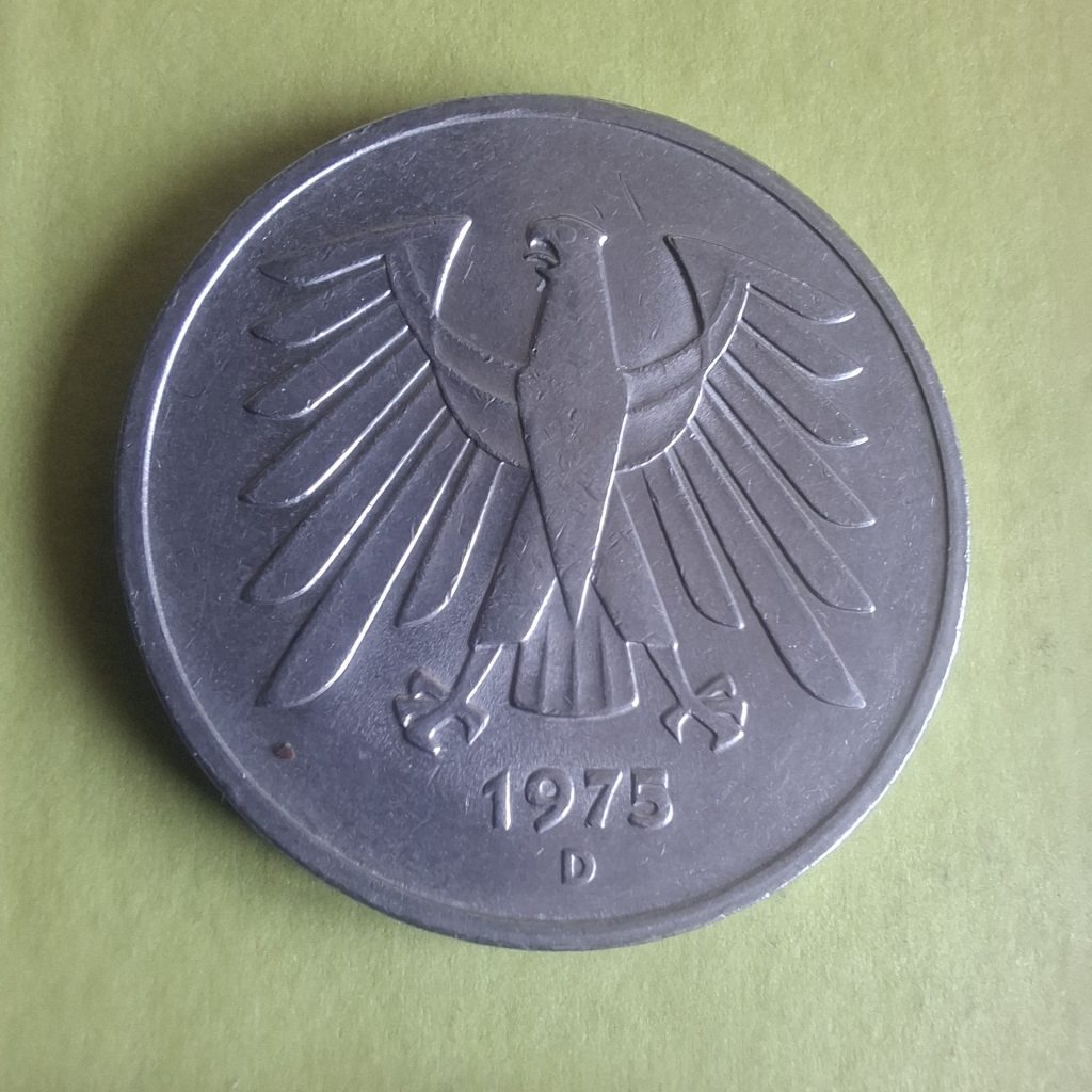 5 Mark 1975 da Alemanha Ocidental