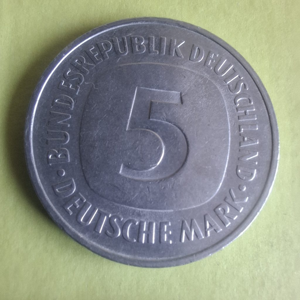 5 Mark 1975 da Alemanha Ocidental