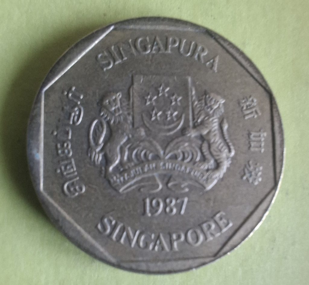 One Dollar 1987 da Singapura