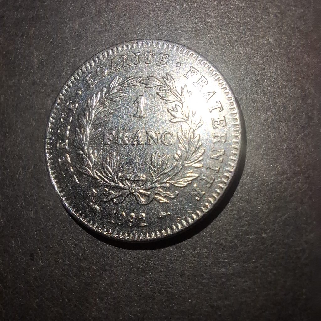 1 franco 1992 de França