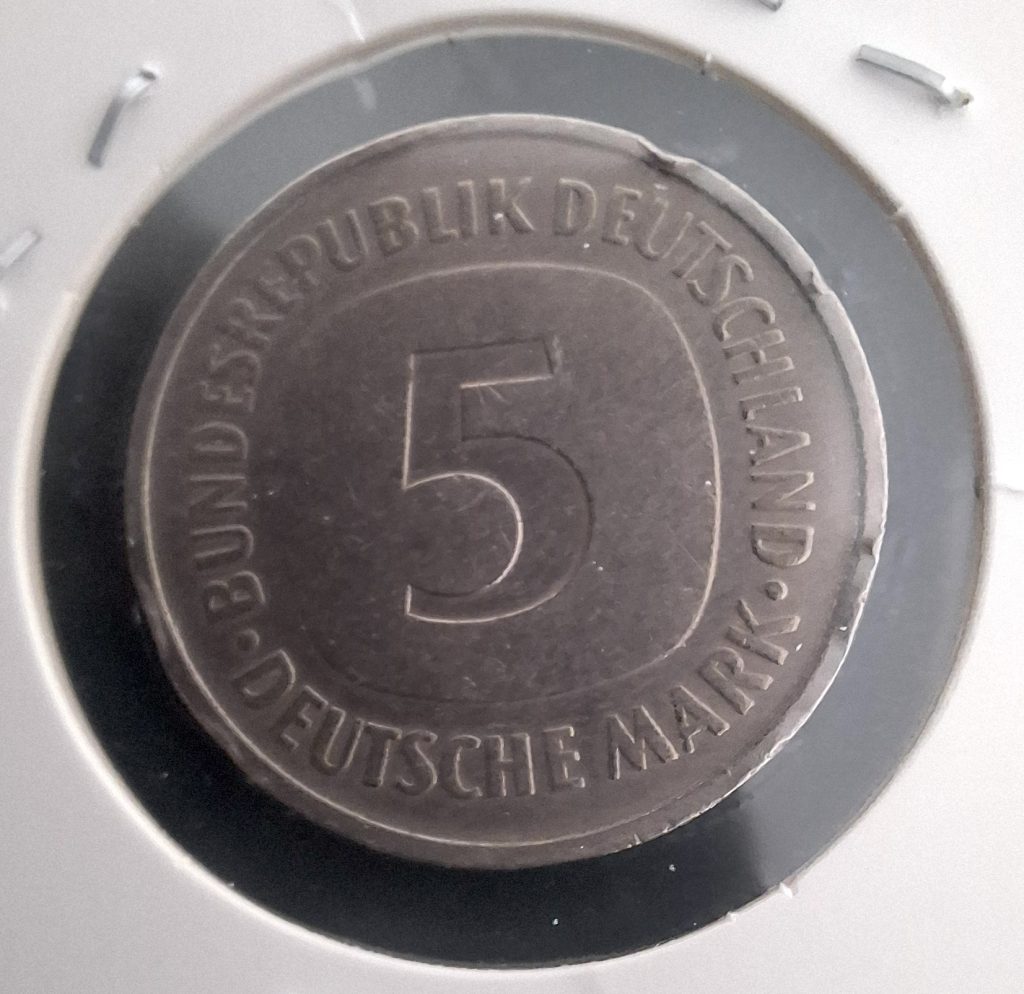 5 Marcos de 1977 da Alemanha