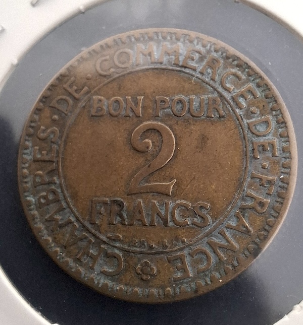 2 Francos de 1925 da França: