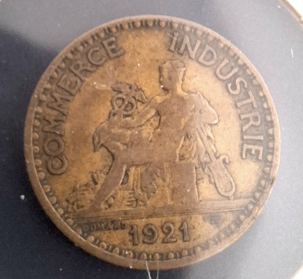 1 Franco de 1921 da França