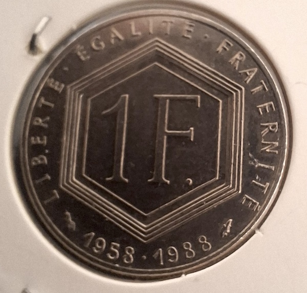 1 Franco de França de 1988