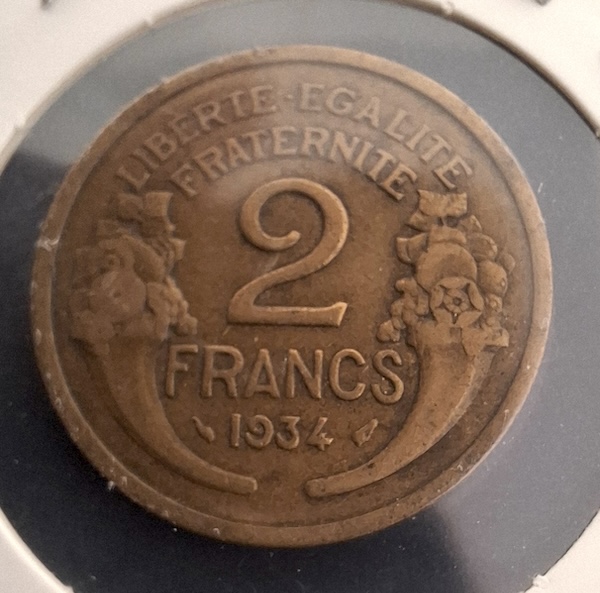 2 Francos 1934 de França