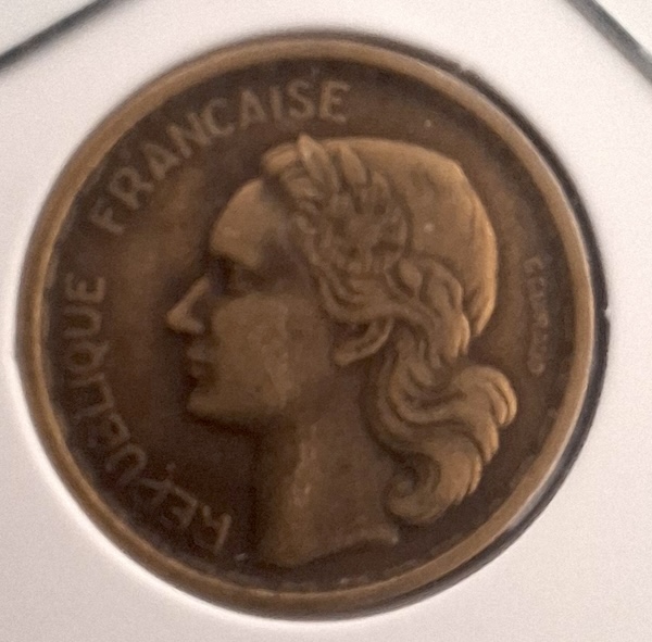10 Francos 1951 B de França