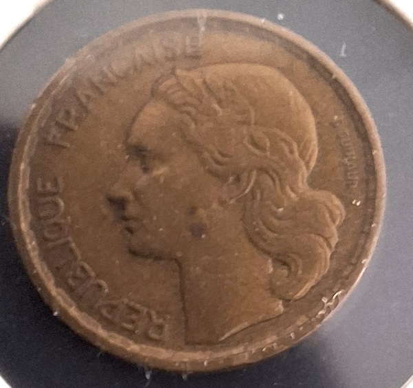 10 Francos 1955 da França
