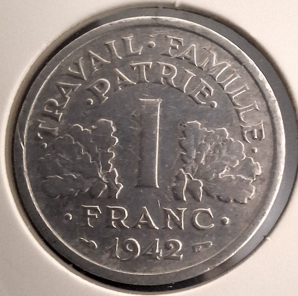 1 Franco de França de 1942